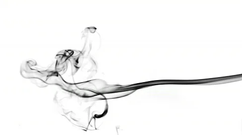 Smoke on white Stock Footage 644228