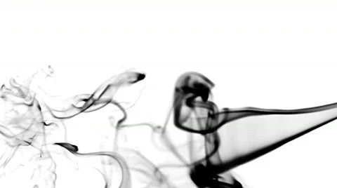 Smoke on white Stock Footage 644353