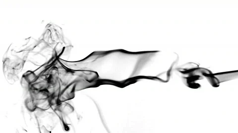 Smoke on white Stock Footage 644385
