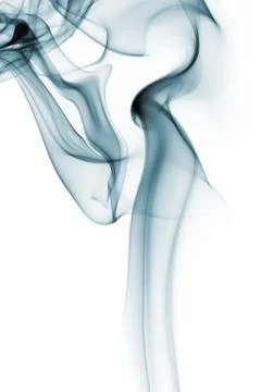 Smoke on white Stock Photos