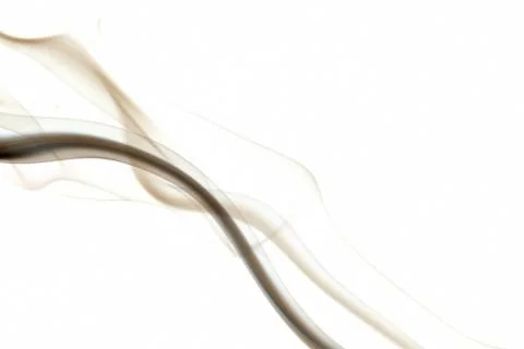 Smoke on white Stock Photos