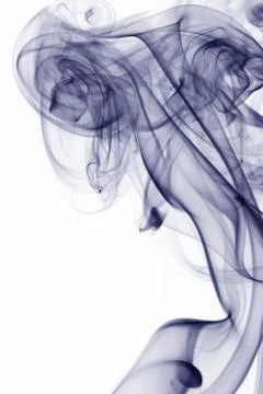 Smoke on white Stock Photos