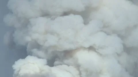 Smoke from wildfire Stock Footage 12766483