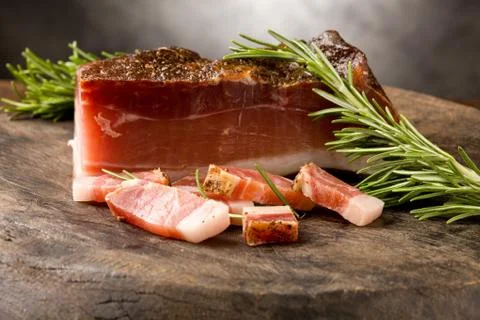 Smoked bacon Stock Photos