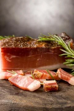Smoked bacon Stock Photos