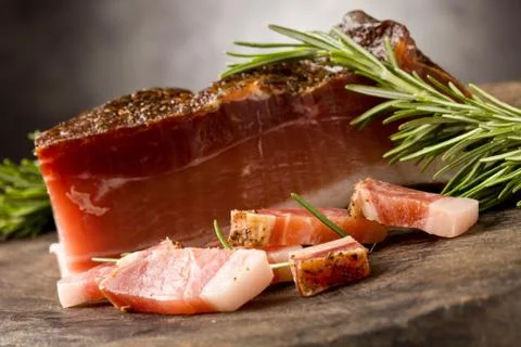 Smoked bacon Stock Photos