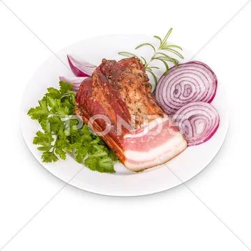 Smoked bacon Stock Photos