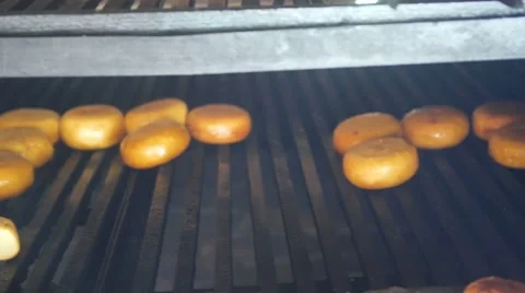 Smoked cheese on the oven, the cooking process Stock Footage 66479902