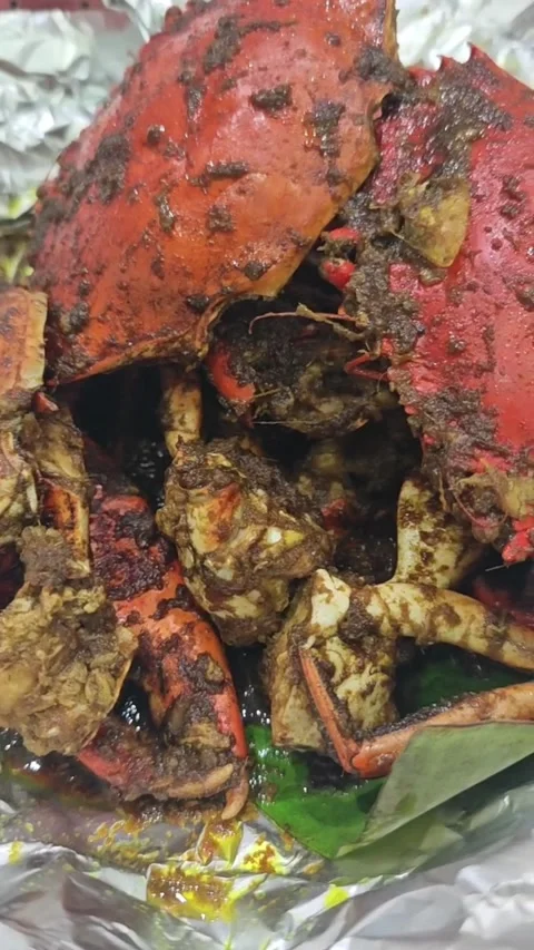 Smoked crab dish Видео 328266512