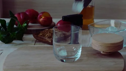 Smoked drinks. Stock Footage 201211732