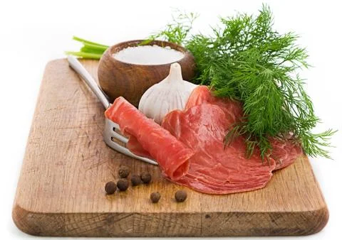 Smoked fillets Stock Photos