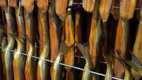 Smoked fish Stock Footage 148465036