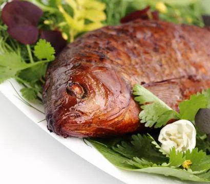 Smoked fish Stock Photos