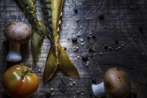 Smoked mackerel Stock Photos