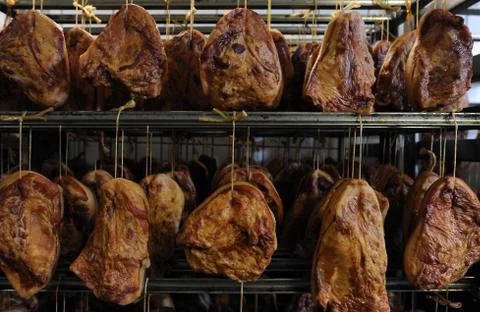 Smoked meat Stock Photos