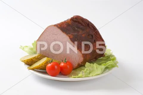 Smoked pork meat Stock Photos