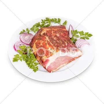 Smoked pork meat Stock Photos