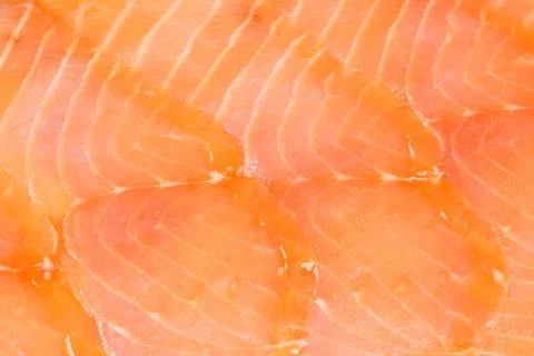 Smoked salmon background Stock-Fotos