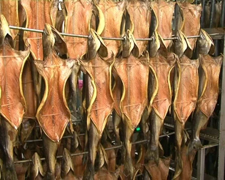 Smoked salmon Stock Footage 691050