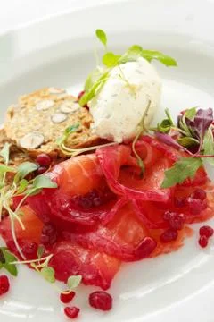 Smoked salmon Stock Photos