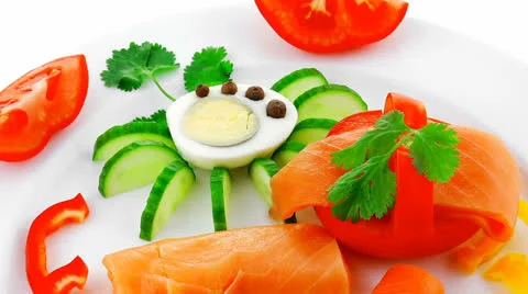 Smoked salmon on white 스톡 동영상 24101332