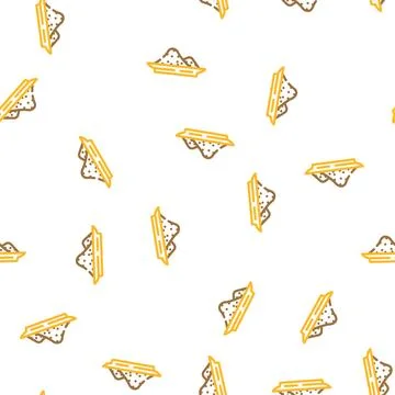 Smoked salt vector seamless pattern Stock Illustration