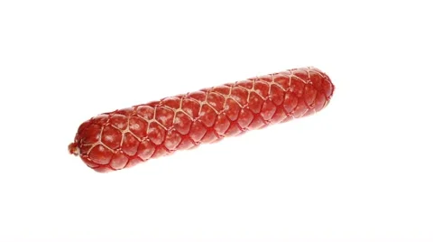 Smoked sausage Stock Footage 3476508