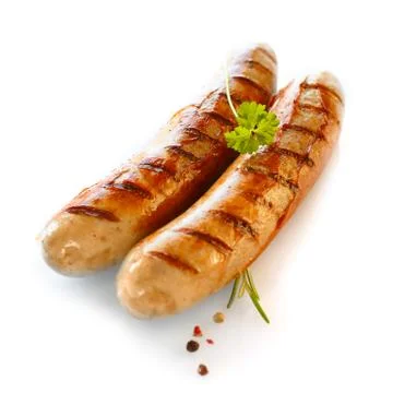 Smoked sausage Stock Photos
