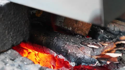 Smokehouse on Fire Stock Footage 68095466