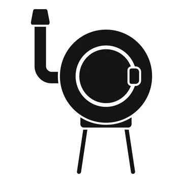 Smokehouse fire icon simple vector. Bbq grill Illustrazione stock
