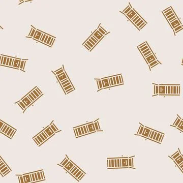 Smoker bacon glyph seamless pattern Stock Illustration