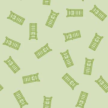 Smoker bacon line seamless pattern Stock Illustration