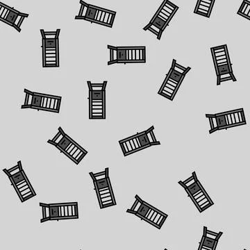 Smoker bacon vector seamless pattern 스톡 일러스트