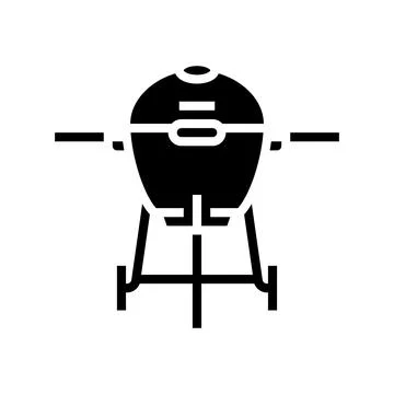Smoker beef glyph icon vector illustration Stock Illustration