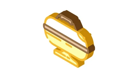 Smoker beef isometric icon animation Stock Footage 327290677