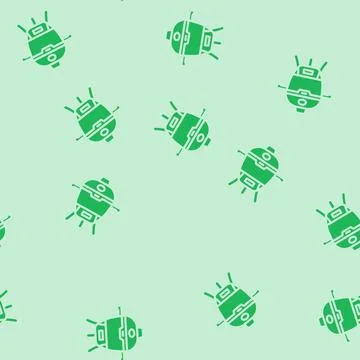 Smoker meat glyph vector seamless pattern Stock Illustration