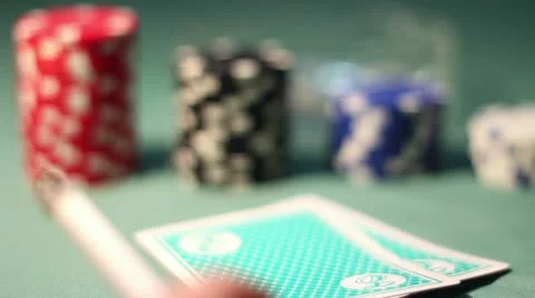 Smoker Poker Player Stock Footage 10794337