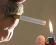 Smokers, man and woman (sequence) SD Footage
