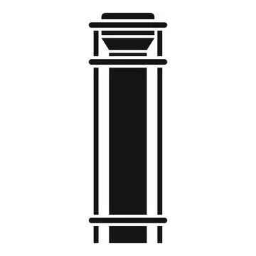 Smokestack chimney icon simple vector. Smoke factory Stock Illustration