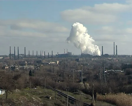 Smokestack pipe Stock Footage 33704139