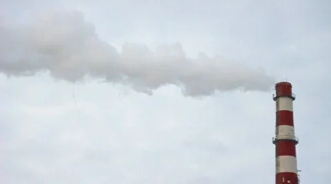 Smokestack Pollution Stock Footage 612504