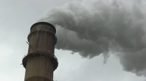 Smokestack with smoke Stock Footage 36567036