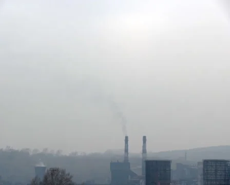 Smokestacks Stock Footage 3880427