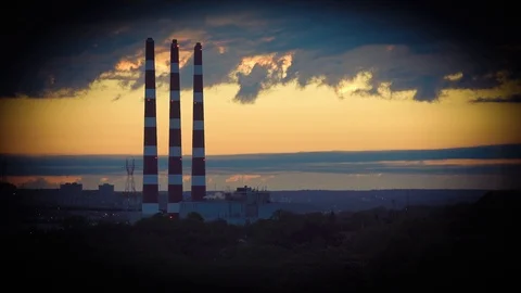 SmokeStacks Stock Footage 117539796