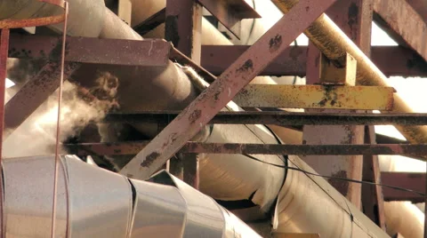 Smokestacks, the spider web of pipes (7) Видео 48631578