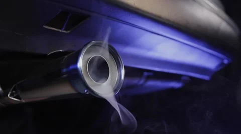 Smokey Car Exhaust Stock Footage 59715034