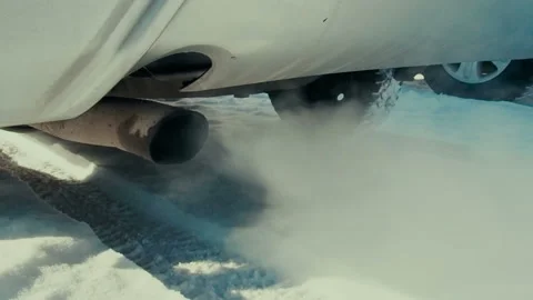 Smokey exhaust pipe. Stock Footage 101384362