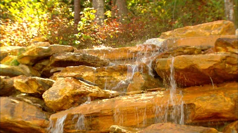 Smokey Mountain Waterfall CU 動画素材 31556789