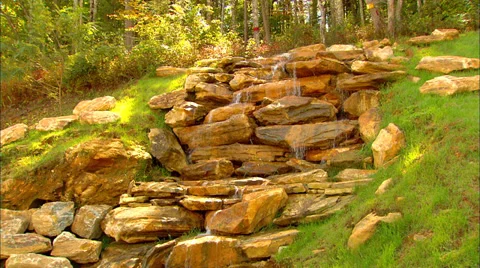 Smokey Mountain Waterfall Video stock 31558106