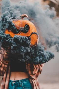 Smokey Pumpkin 2 Stock Photos